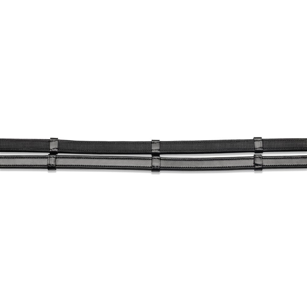 Rolled reins with stoppers