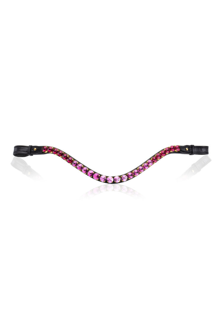 Empire Browband, shades of pink