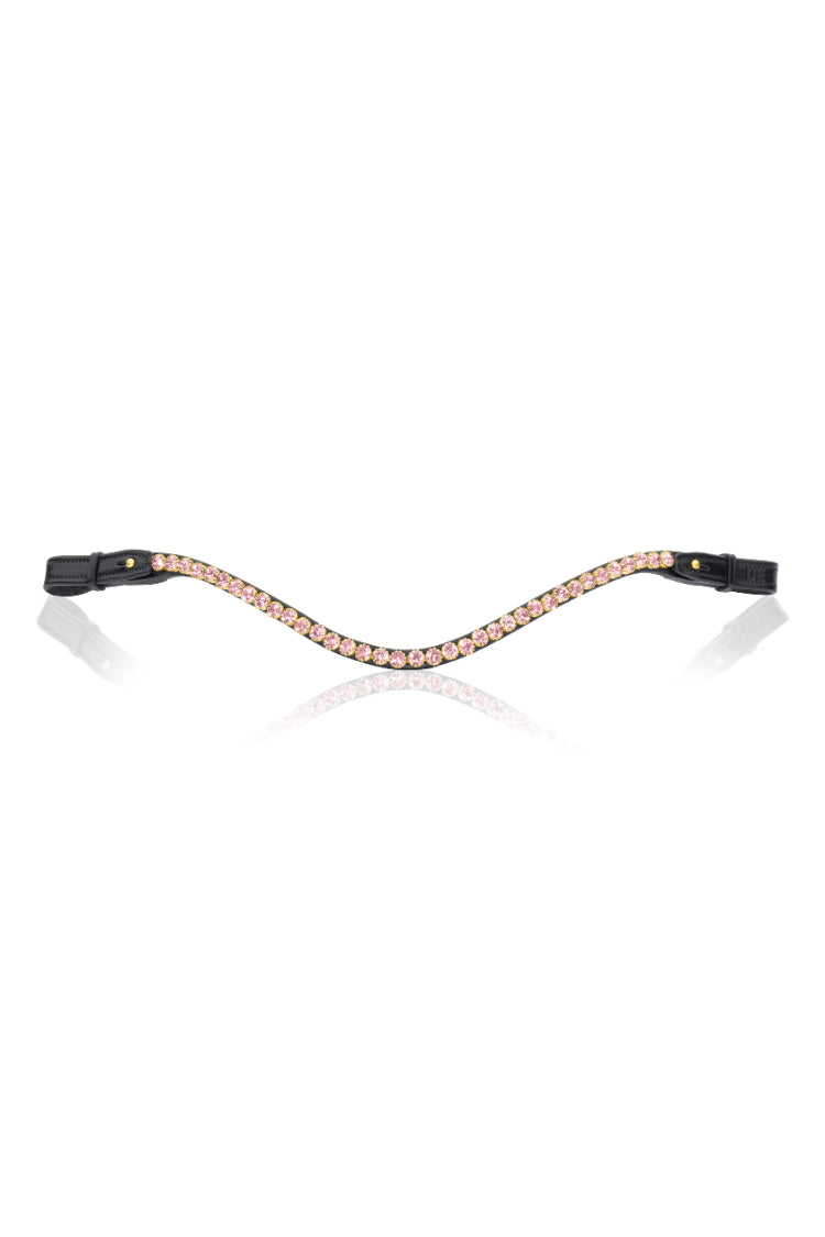 pink crystal browband
